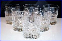 Ancien Service 6 Verres Whisky Cristal Taille Tommy St. Louis