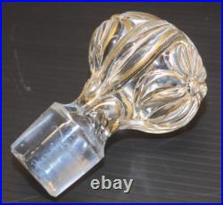 - ANCIEN SERVICE de TOILETTE CRISTAL SAINT LOUIS Fleurs de Violette dorure D