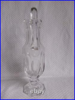 Aiguière en cristal taillé de la maison Saint Louis, modèle Chambord