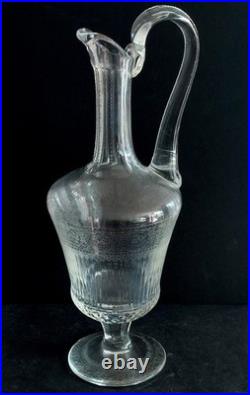 Ancien Carafe En Cristal De Saint Louis Modele Thistle