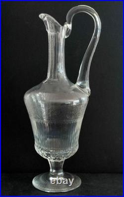 Ancien Carafe En Cristal De Saint Louis Modele Thistle