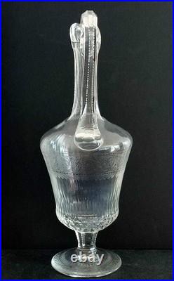 Ancien Carafe En Cristal De Saint Louis Modele Thistle