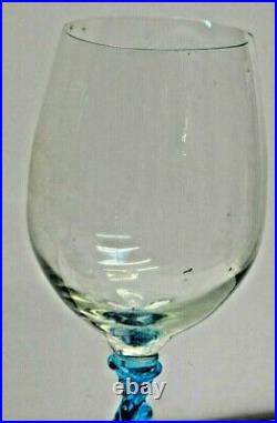 Ancien Lot De 3 Grand (28 Cm) Verre A Vin Cristal Saint St Louis Pied Tourne