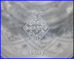 Ancien Vase En Cristal Signe Cristaux D'art Saint Louis