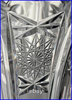 Ancien Vase En Cristal Taillé, Baccarat Saint Louis
