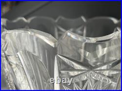 Ancien Vase En Cristal Taillé, Baccarat Saint Louis Ancien Vase En Cristal Taillé, Baccarat Saint Louis