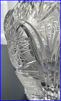 Ancien Vase En Cristal Taillé, Baccarat Saint Louis