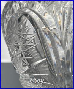 Ancien Vase En Cristal Taillé, Baccarat Saint Louis
