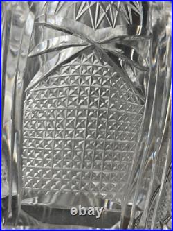 Ancien Vase En Cristal Taillé, Baccarat Saint Louis