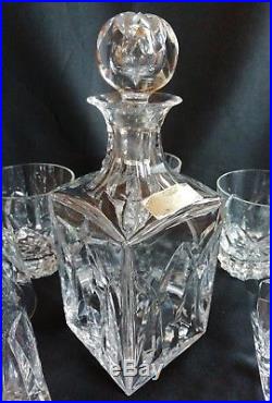 Ancien service à whisky en cristal de St Louis modèles camargue verres et carafe