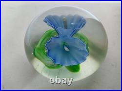 Ancienne Boule Presse Papiers Sulfure Cristal Baccarat Saint Louis Paperweight
