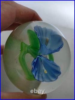 Ancienne Boule Presse Papiers Sulfure Cristal Baccarat Saint Louis Paperweight