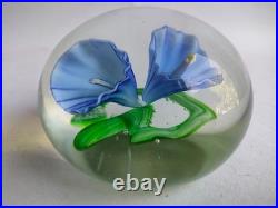 Ancienne Boule Presse Papiers Sulfure Cristal Baccarat Saint Louis Paperweight
