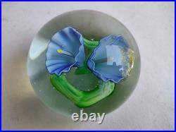 Ancienne Boule Presse Papiers Sulfure Cristal Baccarat Saint Louis Paperweight