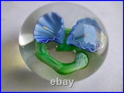 Ancienne Boule Presse Papiers Sulfure Cristal Baccarat Saint Louis Paperweight