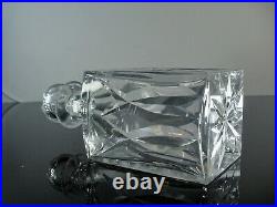 Ancienne Carafe Whisky Cristal Massif Taille Modele Camargue St Louis Signee