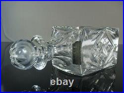 Ancienne Carafe Whisky Cristal Massif Taille Modele Chantilly St Louis Signee