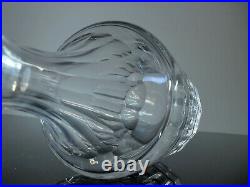 Ancienne Carafe Whisky En Cristal Massif Taille Modele Caton St Louis Signee