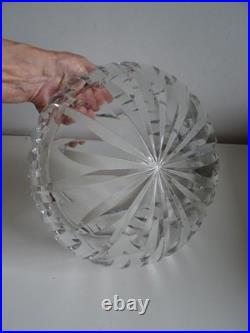 Ancienne Coupe Centre de Table Cristal Taillé Saint Louis France Ø 25 cm