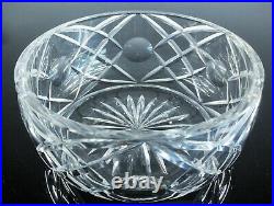 Ancienne Coupe Grand Saladier Cristal Massif Taille Diamant St Louis Signée
