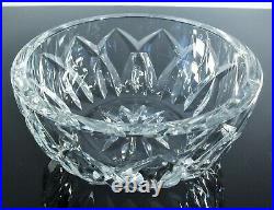 Ancienne Coupe Saladier Cristal Massif Taille Diamant Camargue St Louis Signée