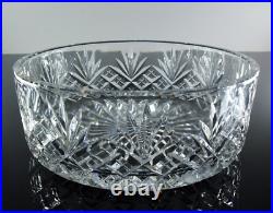 Ancienne Coupe Saladier En Cristal Couleur Taille Modelé Massenet St Louis