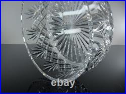 Ancienne Coupe Saladier En Cristal Couleur Taille Modelé Massenet St Louis