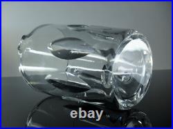 Ancienne Cruche Broc Cristal Massif Taille Modelé Jersey St Louis Signe