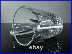 Ancienne Cruche Broc Cristal Massif Taille Modelé Jersey St Louis Signe