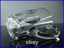 Ancienne Cruche Broc Cristal Massif Taille Modelé Jersey St Louis Signe