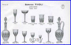 Ancienne Grand Carafe A Vin En Cristal Taille Massenet Sapho Tivoli St Louis