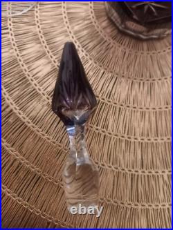 Ancienne carafe cristal saint louis overlay violet