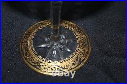 Ancienne coupe à champagne en cristal de Saint Louis modèle Callot, h. 15.7 cm D