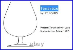 Anciennes 6 Verres A Cognac Digesdtif Cristal Modele Tenareze Saint Louis Signe