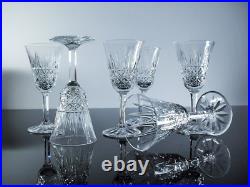 Anciennes 6 Verres A Vin En Cristal Taille Modelé Tarn St Louis Signe