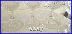 Anciens 12 verres à vin en cristal signé Saint Louis modèle Liane