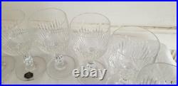 Anciens 12 verres à vin en cristal signé Saint Louis modèle Liane