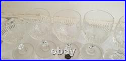 Anciens 12 verres à vin en cristal signé Saint Louis modèle Liane