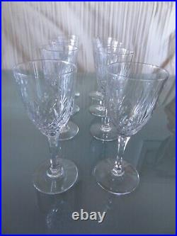 Anciens verres en cristal taillé Saint Louis Villeroy Boch
