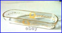 BACCARAT/ST LOUIS flacons toillette cristal couronne de laurier or 19 ème