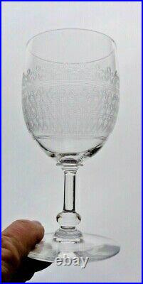 Baccarat Saint Louis 12 Wine Glasses Crystal Verres A Vin Cristal Grave 19éme Al