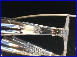 Baccarat Saint Louis 5 Flutes A Champagne Cristal Taillé Louis Philippe XIXème