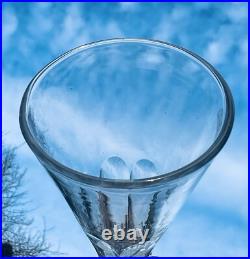 Baccarat Saint Louis 6 Flutes A Champagne Cristal Taillé Cotes Plates 19eme Bb