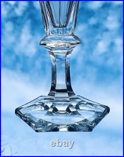 Baccarat Saint Louis 6 Flutes A Champagne Cristal Taillé Cotes Plates 19eme Bb