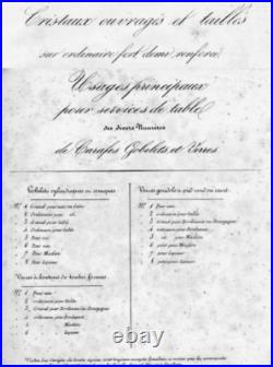 Baccarat Saint Louis 6 Flutes A Champagne Cristal Taillé Cotes Plates 19eme Bb