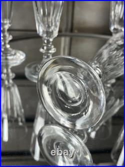 Baccarat Saint Louis 6 Verres Champagne Flutes Cristal Modèle Caton French Glass