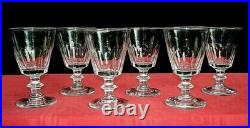 Baccarat Saint Louis Caton Verres A Vin Cristal Taille Cotes Plates 19eme XIX C Baccarat Saint Louis Caton Verres A Vin Cristal Taille Cotes Plates 19eme XIX C