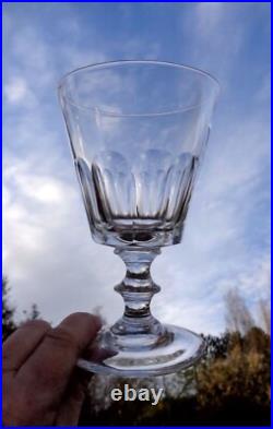 Baccarat Saint Louis Caton Verres A Vin Cristal Taille Cotes Plates 19eme XIX C Baccarat Saint Louis Caton Verres A Vin Cristal Taille Cotes Plates 19eme XIX C