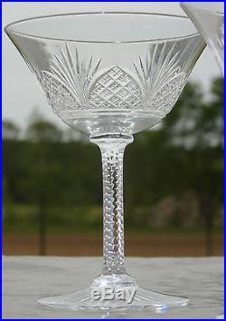 Baccarat Saint Louis VSL Service de 6 coupes à Champagne en cristal taillé