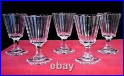 Baccarat Saint Louis Weingläser Verres A Vin Cristal Taillé Cotes Plates Eugenie